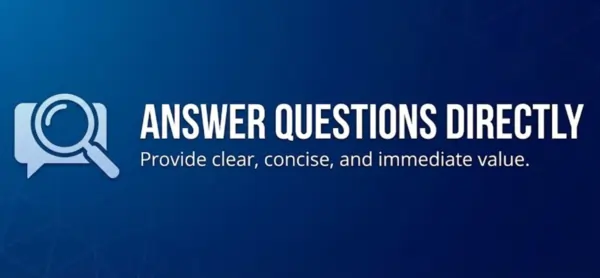 ANSWER QUESTIONS DIRECTLY
