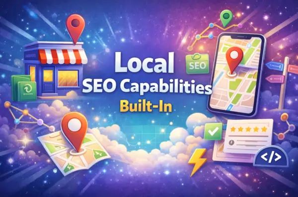 Local SEO Capabilities Built–In