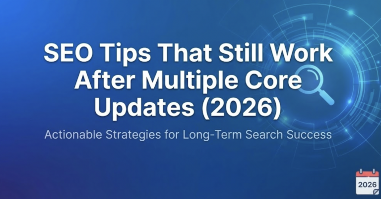 SEO Tips that still work after multiple core updates.
