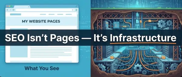 SEO isnt page. It's infrastructure
