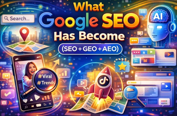 TikTok SEO vs Google SEO: Where Should You Invest This Year? 4 What Google SEO Has Become (SEO + GEO + AEO)
