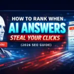 how to rank when ai answers steal your clicks
