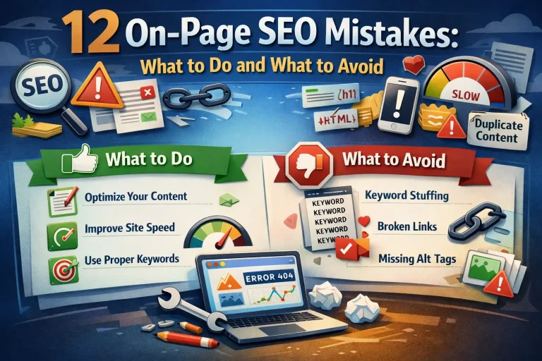 12 On Page SEO Mistakes What to Do and What to Avoid