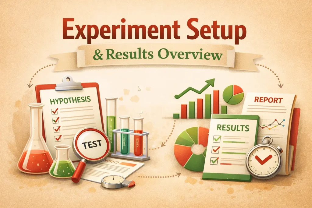 Experiment Setup Results Overview