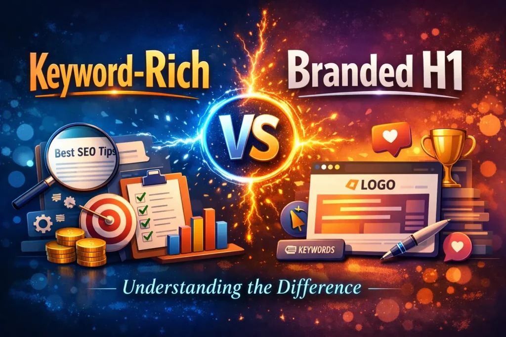 Keyword-Rich vs Branded H1