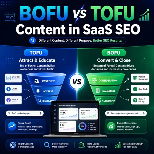 BOFU vs TOFU Content in SaaS SEO