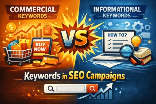 Commercial vs Informational Keywords in SEO Campaigns
