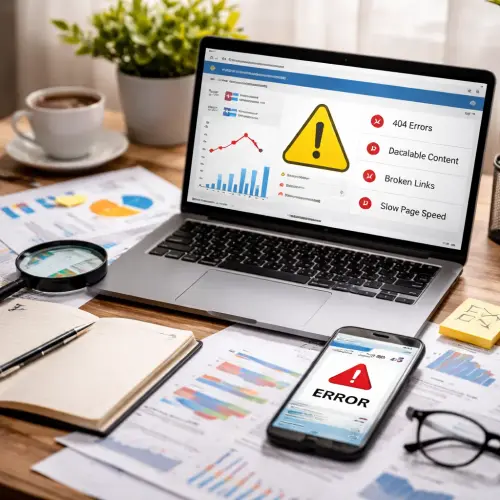 Critical Website Errors That Hurt Your Google Rankings, critical website errors that hurt your google rankings, website errors affect SEO performance, most common SEO mistakes on w