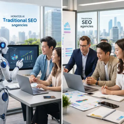 Horatos AI vs Traditional SEO Agencies in Singapore, Horatos AI vs Traditional SEO Agencies in Singapore: What Makes It Better?, Horatos AI vs traditional SEO agencies, Horatos AI