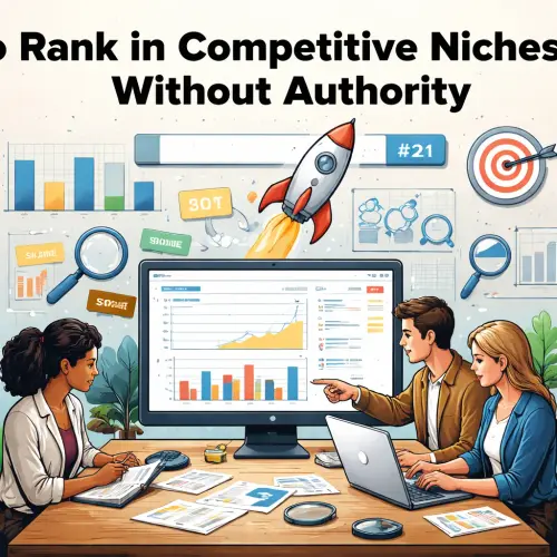 Rank in Competitive Niches Without Authority