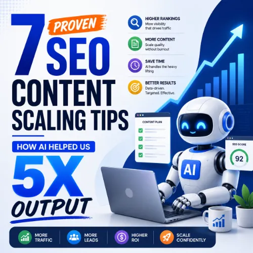 7 Proven SEO Content Scaling Tips: How AI Helped Us 5X Output 1 AI Helped Us 5X Output