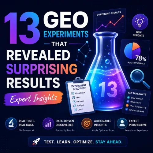 GEO experiments