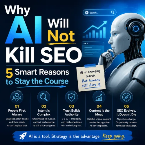 why AI will not kill SEO